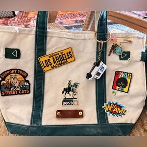 PERSONALIZED BOAT & TOTE | USING VINTAGE LL BEAN & PATCHWORK